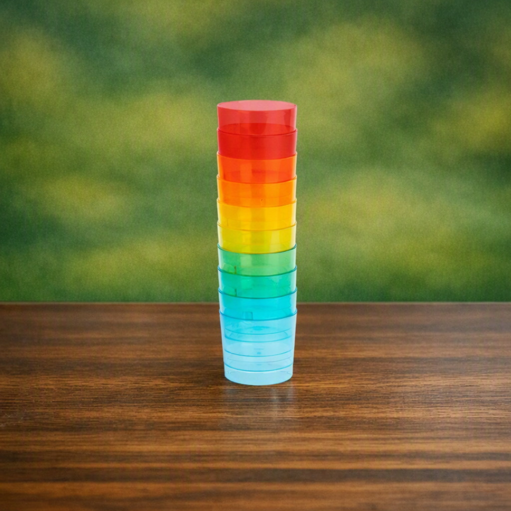 Vaso Chupito Plástico PS Reutilizable 33 cc Colores Surtidos - Vasos - 10