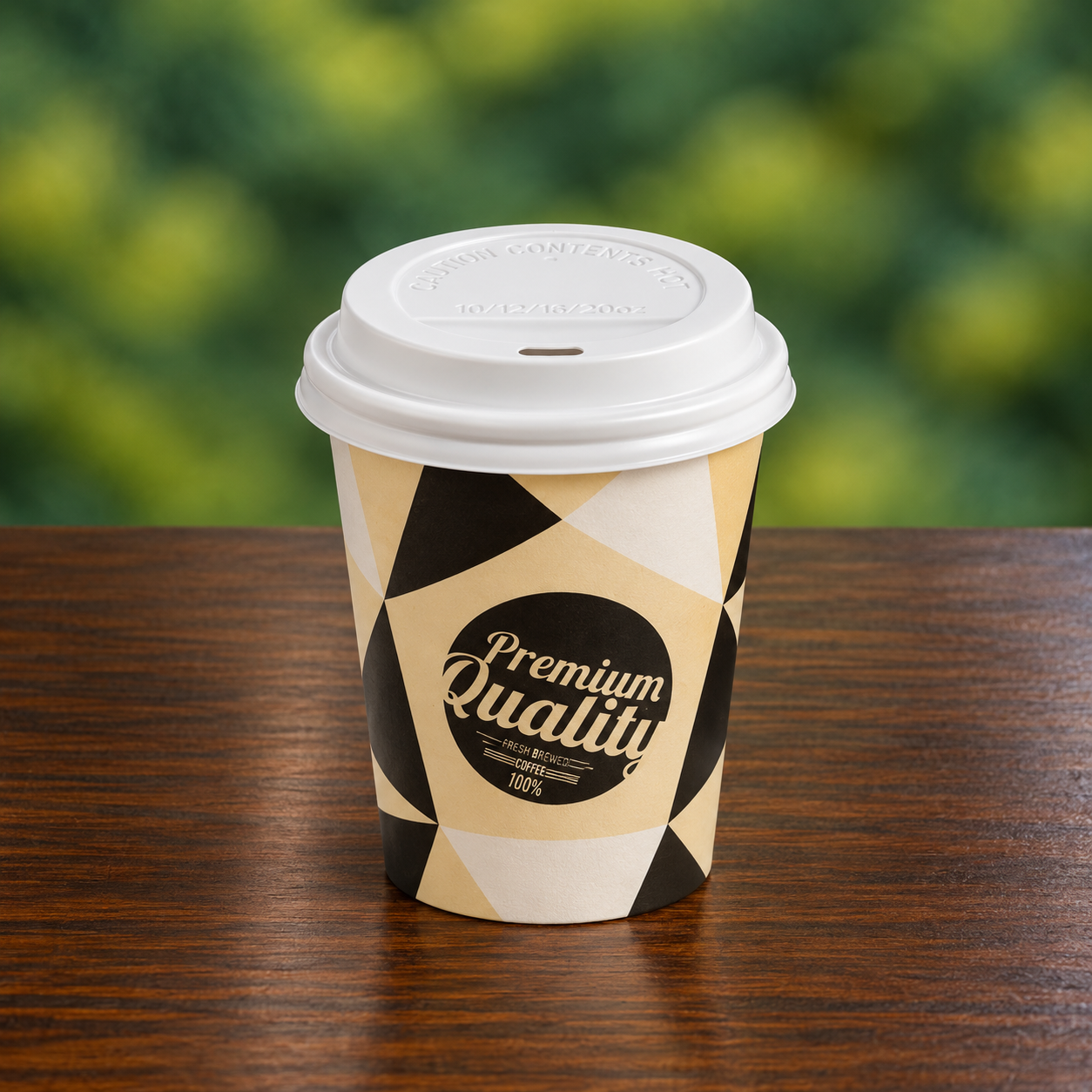 VASO CARTÓN + PE TAPA DRINK PREMIUM 200 CC DECORADO - Vasos - 50